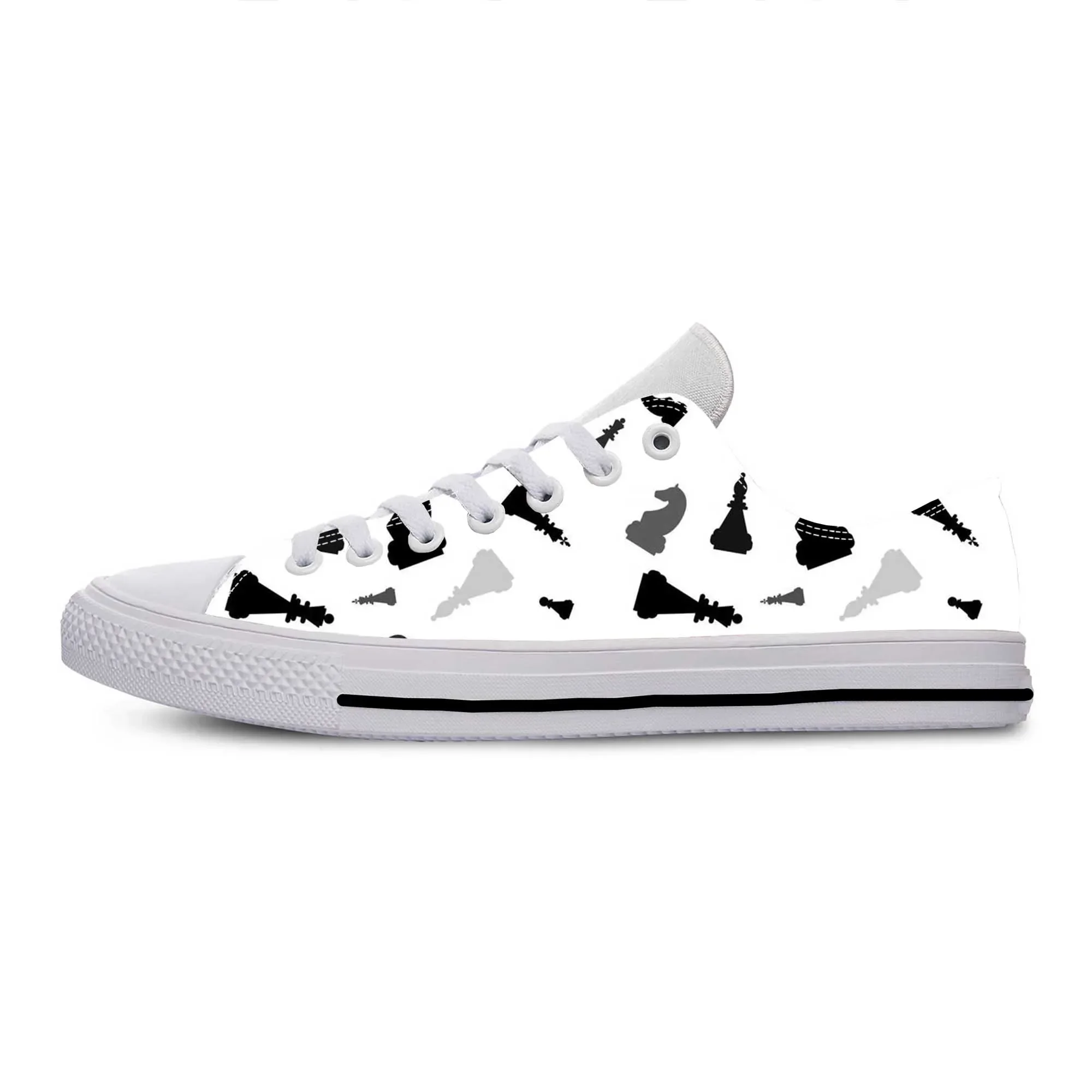 3D Printing Chess - Scarpe Casual in Tessuto con Motivo