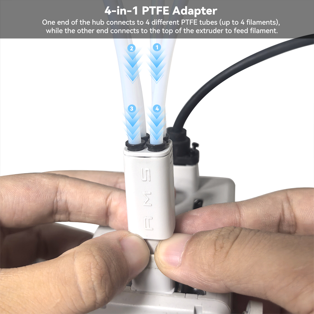 3D Printing Bambu Lab - Adattatore PTFE 4-in-1 aggiornato per Bambu