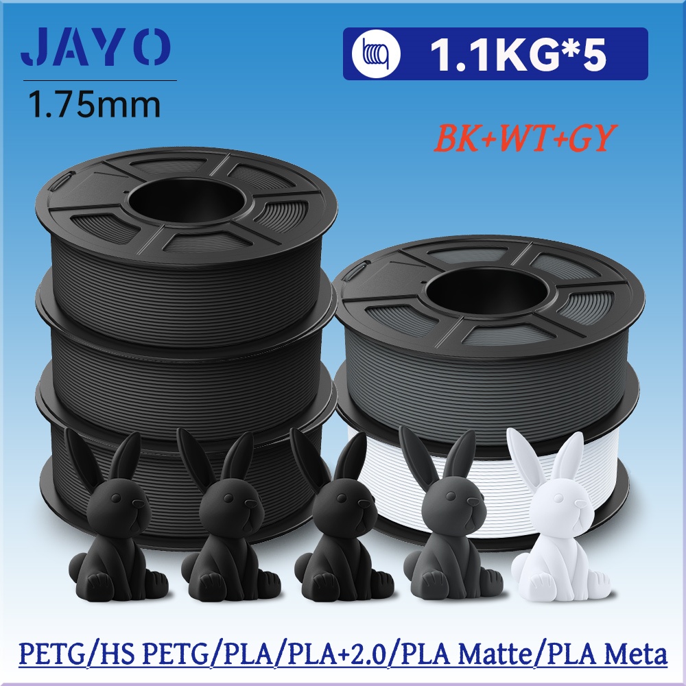 3D Printing Fdm - JAYO 5 Rotoli di Filamento PLA/PETG/PLA+/PLA