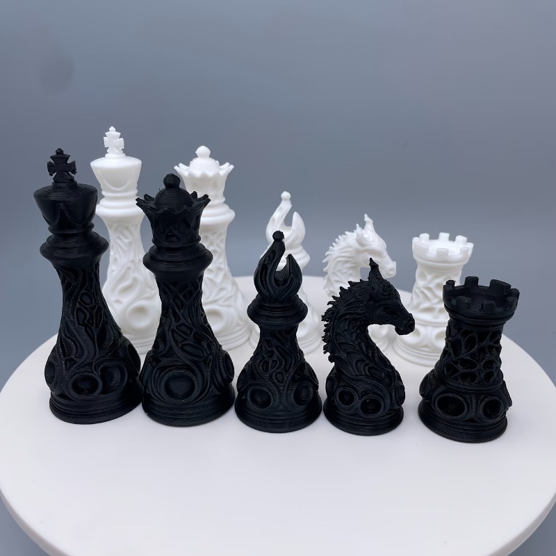3D Printing Chess - Set di 32 pezzi di scacchi
