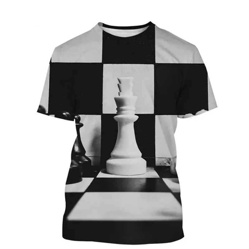 3D Printing Chess - T-shirt degli scacchi Stampa 3D Design