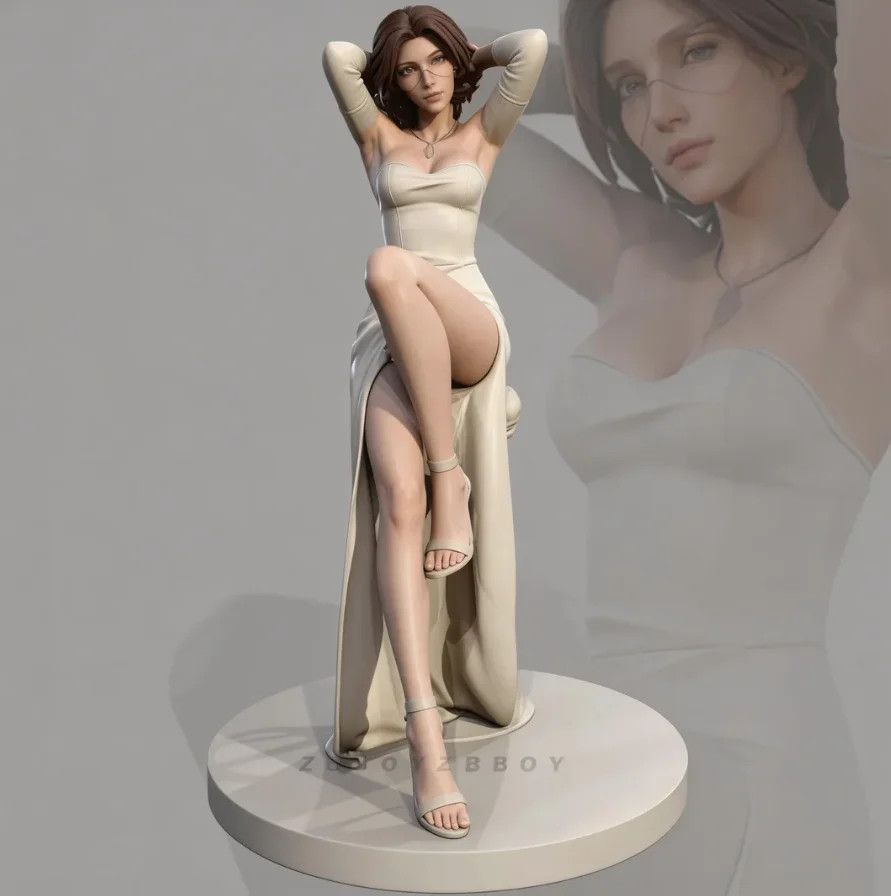 3D Printing Nyc - Statuetta Femminile 3D Stampata da 50mm,