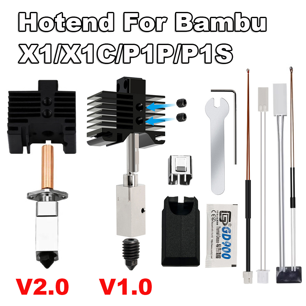 3D Printing X1 Carbon - Stampante 3D aggiornata Hotend per Bambu