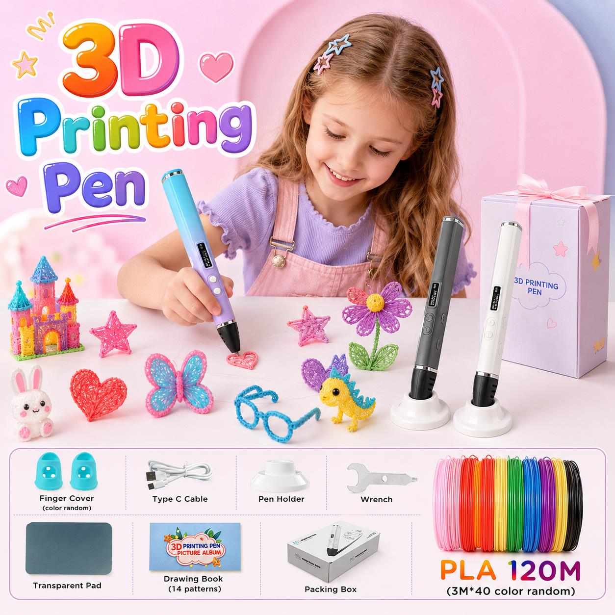 3D Printing Nylon Filament - Penna 3D per Bambini con Ricarica