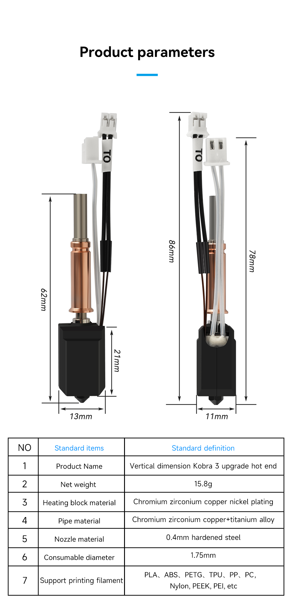 Hotend Aggiornato per Anycubic - 3D Printing Bambu Lab recensione e prezzo