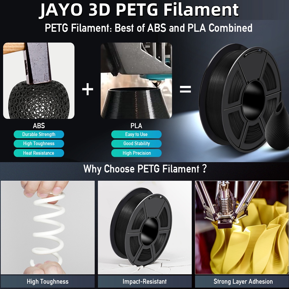 JAYO 5 Rotoli di Filamento PLA - 3D Printing Fdm recensione e prezzo