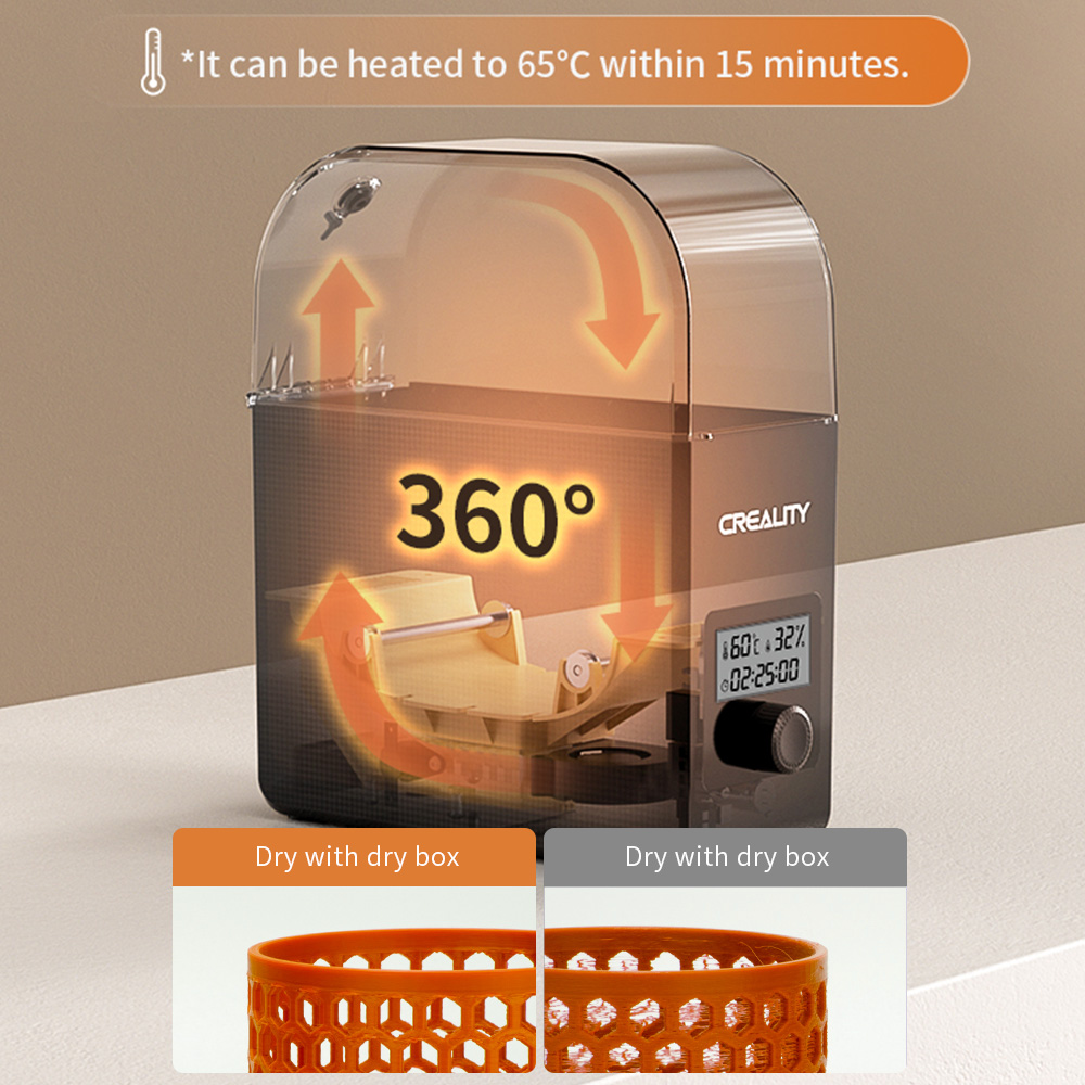Creality Asciugatrice per fila - 3D Printing Nylon Filament recensione e prezzo