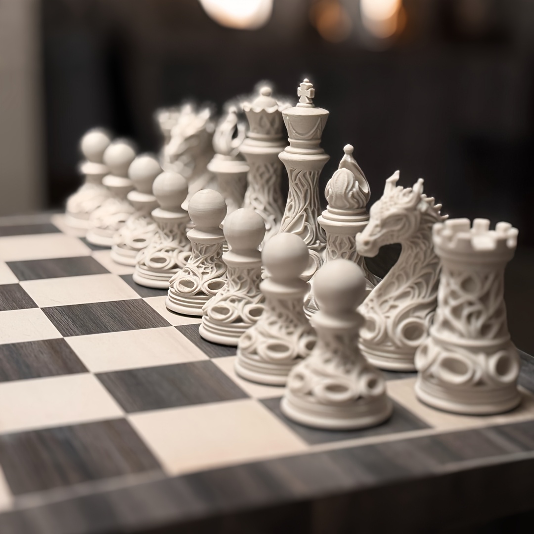 Set di scacchi in plastica sta - 3D Printing Chess recensione e prezzo